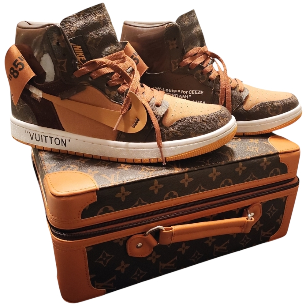 Louis Vuitton x Off-White x Air Jordan 1 Sz. 11
